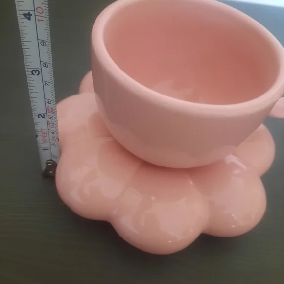 Ceria Pink Cloud Saucer & Cup Set - Picture 7 of 8